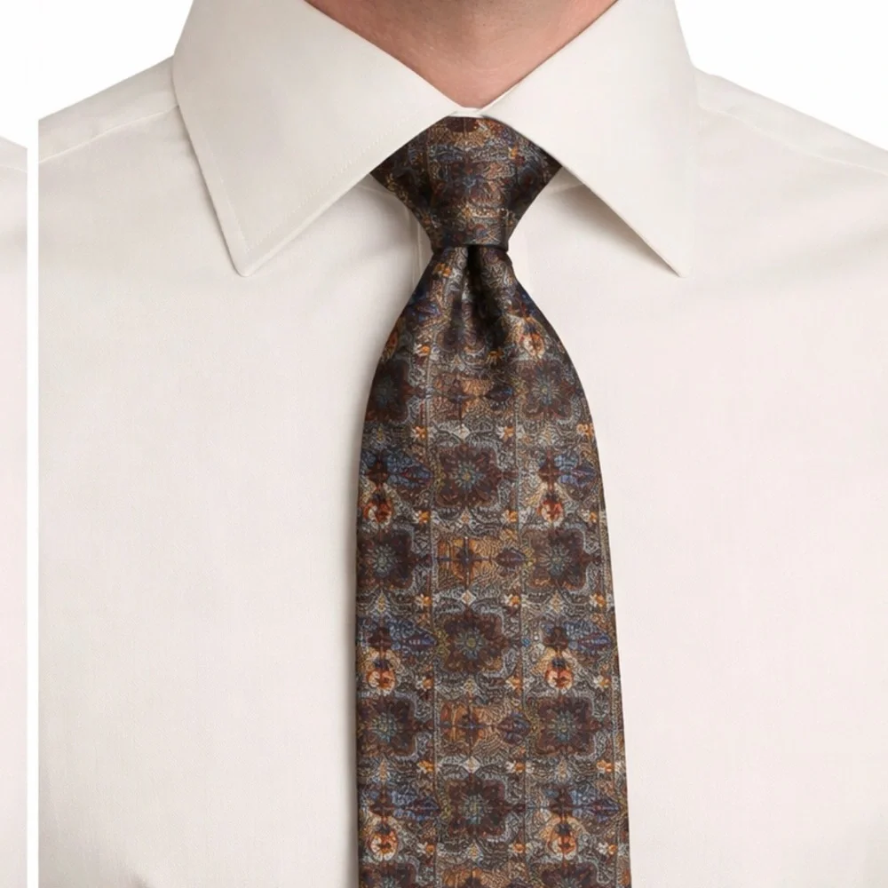 GRATEFUL DEAD Jerry Garcia Tie TRENDY 100% silk muted tone **2 for 20** epic